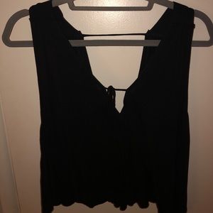 Black Kimichi Blue Flowy Tank